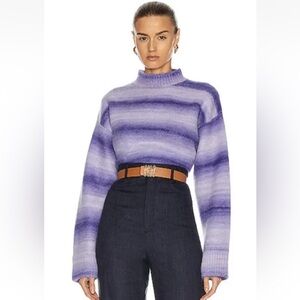Acne Women's Sweater in Purple Ombre